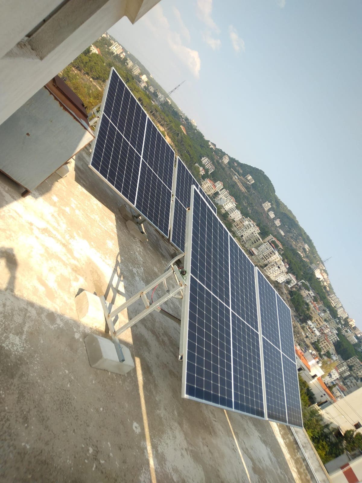 Solar panel installation