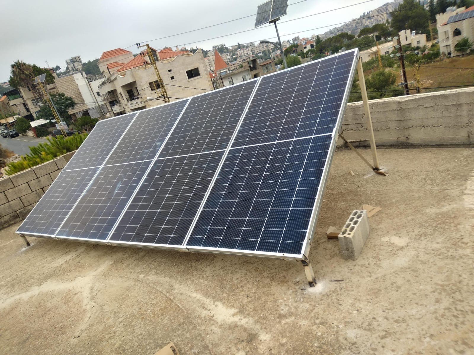 Solar panel installation